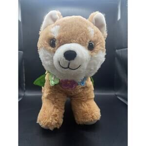Shiba Inu Dog Plush Aloha Hawaiian Outfit 11” With Tutu And Flower Collar USED